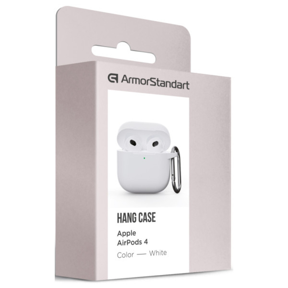 Чохол для навушників Armorstandart Hang Case для Apple AirPods 4 White (ARM81295)