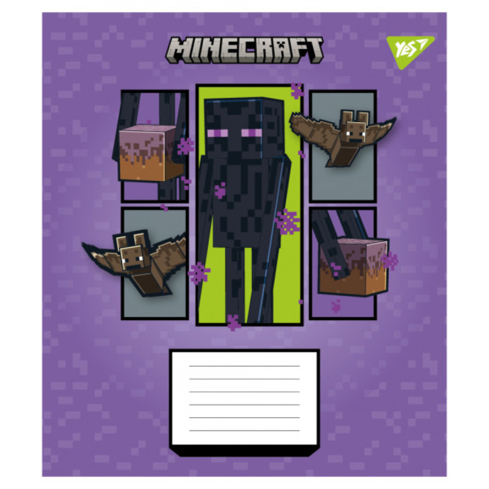 Зошит Yes Minecraft Arrows А5 18 аркушів клітинка (767573)