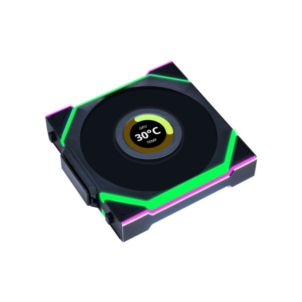 Кулер до корпусу Lian Li Uni Fan SL WIRELESS LCD Reverse, 120-1 (G99.12RSLLCD1W1B.00)