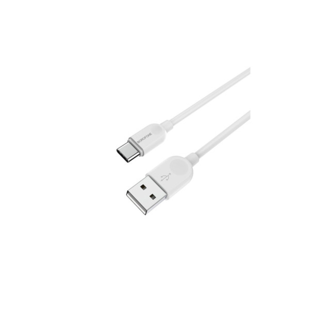 Дата кабель USB 2.0 AM to USB-C 2.0m 2.4A white BOROFONE (6957531090021)