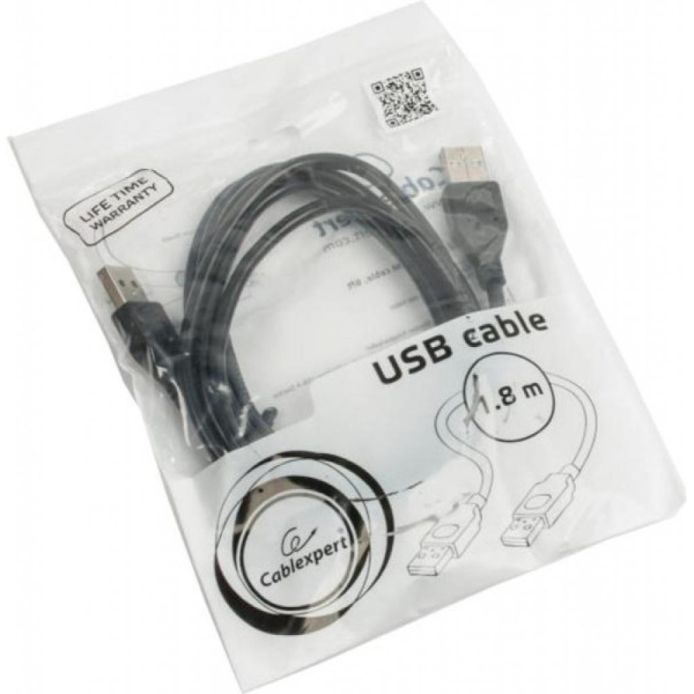 Дата кабель USB 2.0 AM/AM 1.8m Cablexpert (CCP-USB2-AMAM-6)