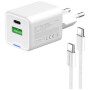 Зарядний пристрій ColorWay C101A GaN Mini 20W PD PPS USB-C + USB-A QC4.0 + cable USB-C to USB-C black (CW-CHS062PDC-WT) Зарядний пристрій ColorWay C101A GaN Mini 20W PD PPS USB-C + USB-A QC4.0 + cable USB-C to USB-C black (CW-CHS062PDC-WT)