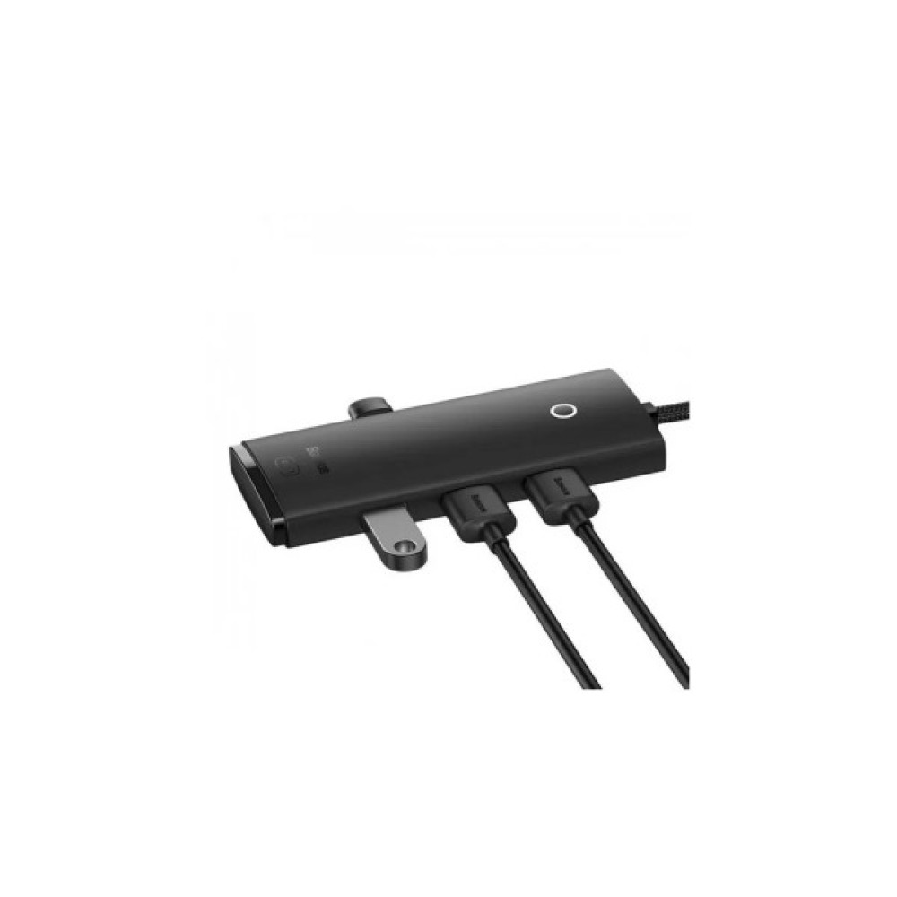 Концентратор Baseus USB 3.0 to 4xUSB 3.0 1.0m black (WKQX030101)