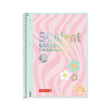 Книга записна Brunnen Коледж-блок А4 Premium Happy Hippie, клітинка 80 аркушів (10-679 28 422)