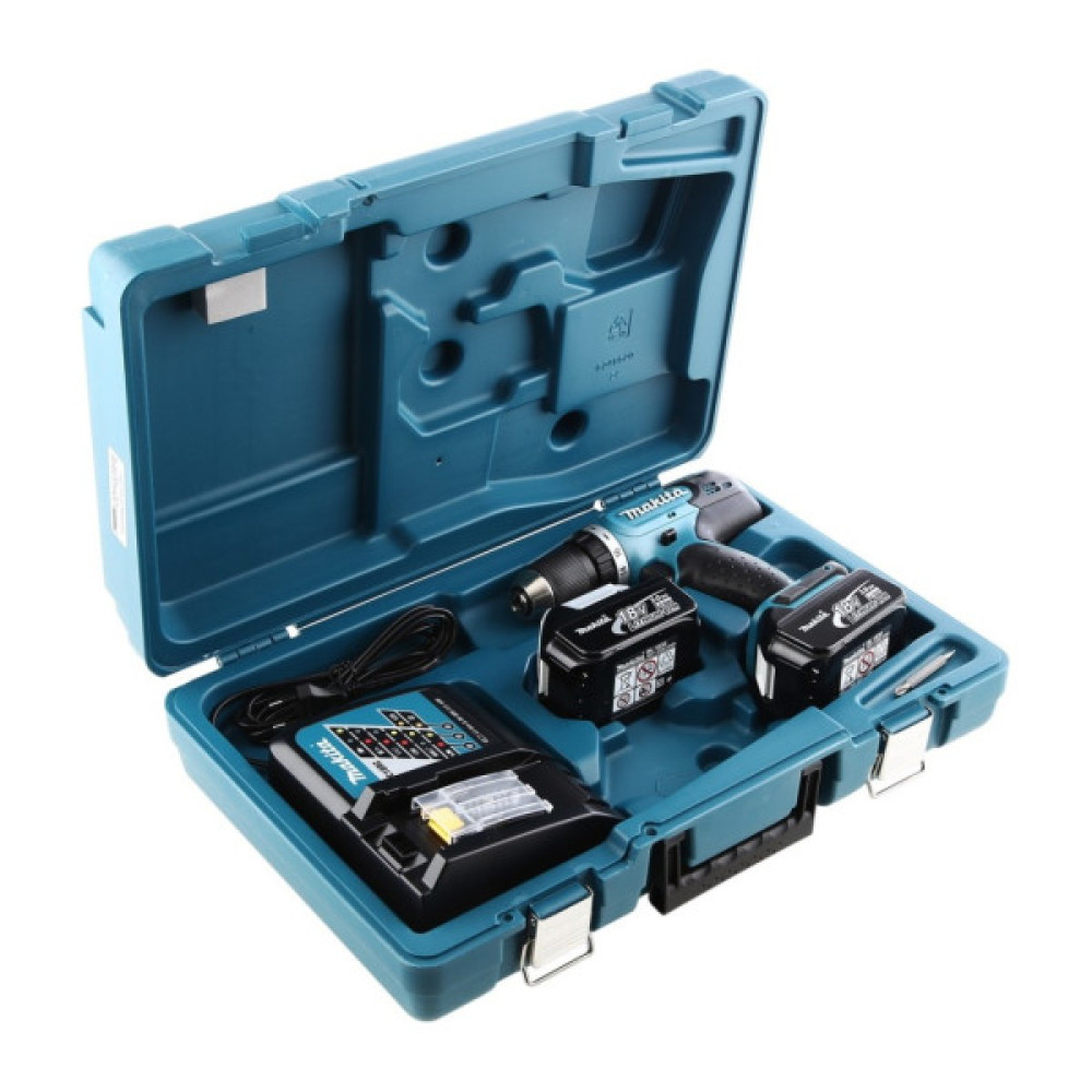 Шуруповерт Makita DDF453RFE 2x3Ah, кейс, ЗП (DDF453RFE)