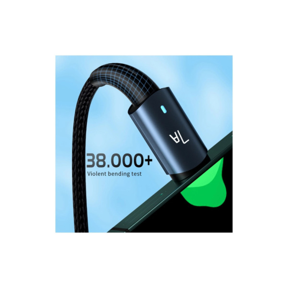Дата кабель USB 2.0 AM to USB-C 2.0m 100W black Essager (EXC7A-CGA01-P)