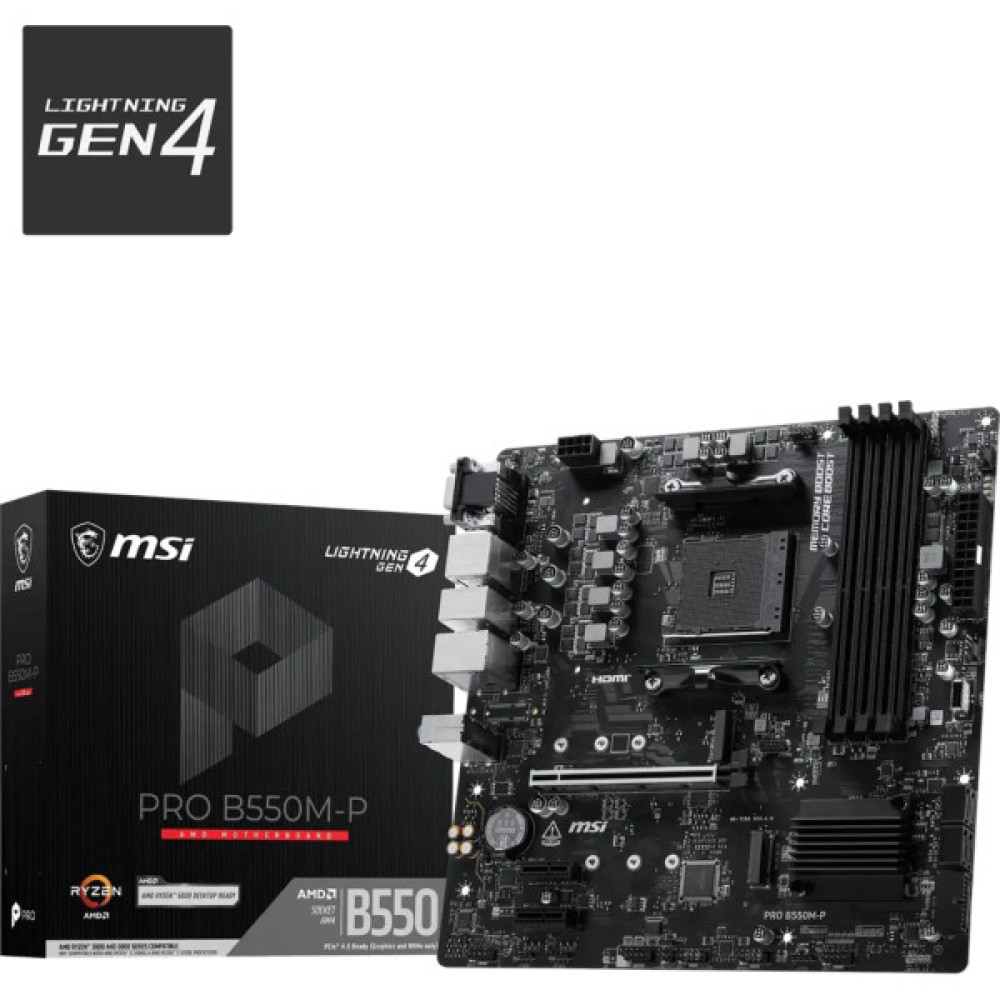 Материнська плата MSI PRO B550M-P