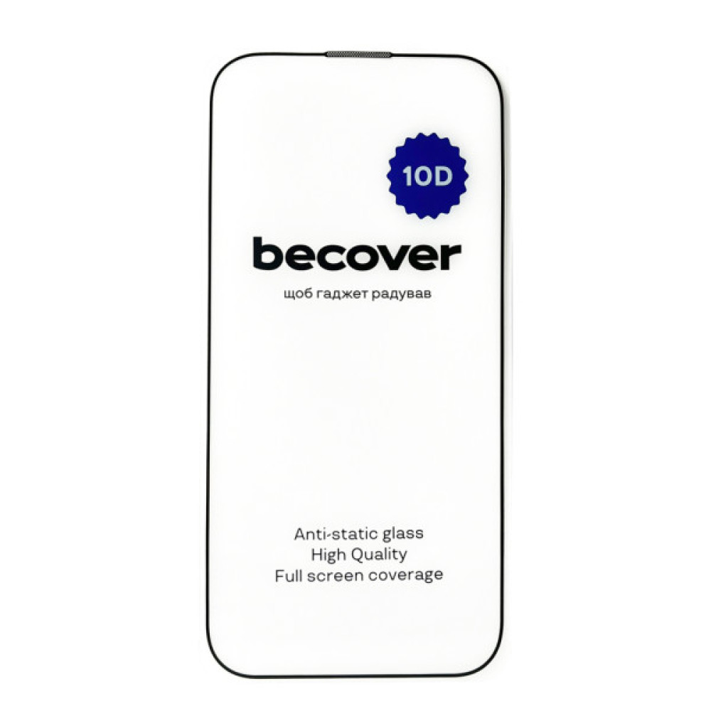 Скло захисне BeCover Apple iPhone 14 Pro Max 10D Black (711328) Скло захисне BeCover Apple iPhone 14 Pro Max 10D Black (711328)