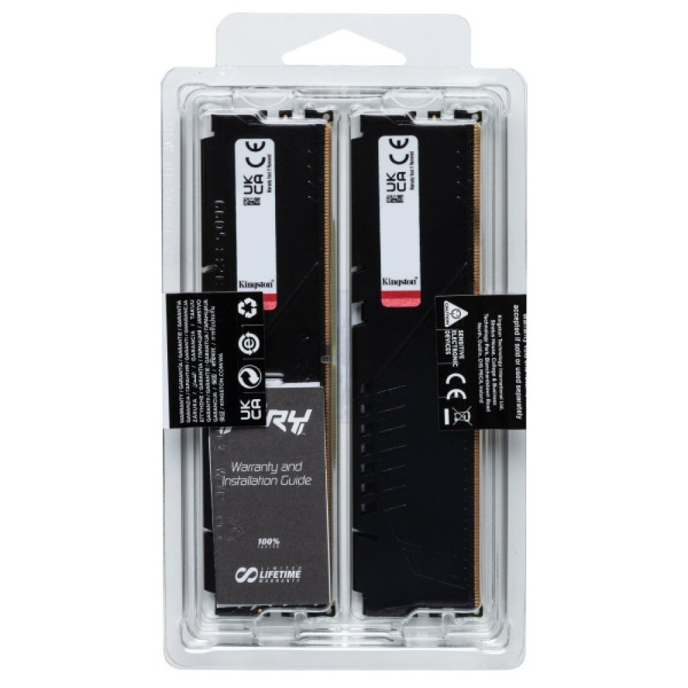 Пам'ять ПК Kingston DDR5 64GB KIT (32GBx2) 5600 FURY Beast