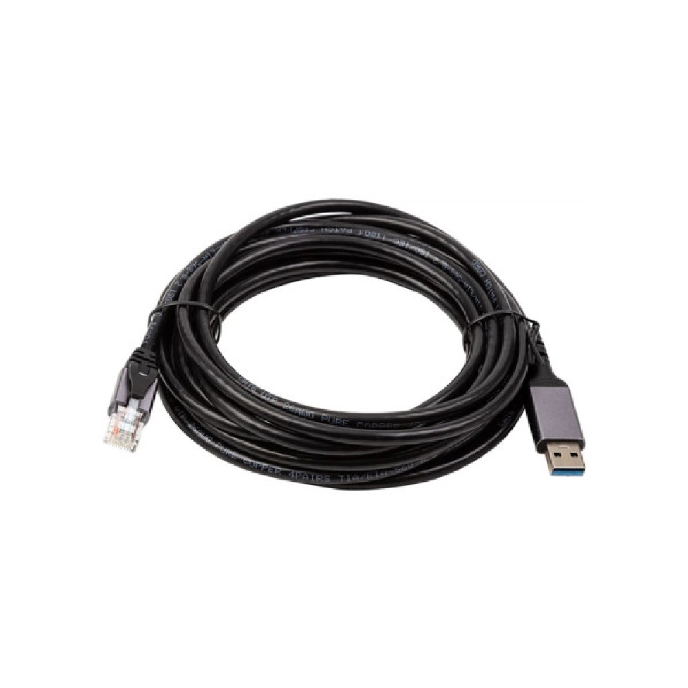 Дата кабель USB AM to RJ45 Ethernet 5.0m CAT6 UTP PowerPlant (CA915002)