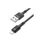 Дата кабель USB 2.0 AM to Lightning 1.0m 2.4A X83 black HOCO (6931474770868)