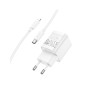 Зарядний пристрій HOCO C146A Charm USB-C PD20W + cable USB-C to Lightning White (6942007630252) Зарядний пристрій HOCO C146A Charm USB-C PD20W + cable USB-C to Lightning White (6942007630252)