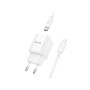 Зарядний пристрій HOCO C146A Charm USB-C PD20W + cable USB-C to Lightning White (6942007630252) Зарядний пристрій HOCO C146A Charm USB-C PD20W + cable USB-C to Lightning White (6942007630252)