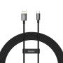 Дата кабель USB 2.0 AM to USB-C 2.0m 65W black Baseus (CAYS001001) Дата кабель USB 2.0 AM to USB-C 2.0m 65W black Baseus (CAYS001001)
