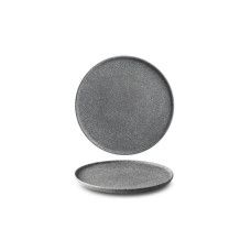 Тарілка G.Benedikt Granit без глазурування 26 см Темно-сіра (G4Q2126)