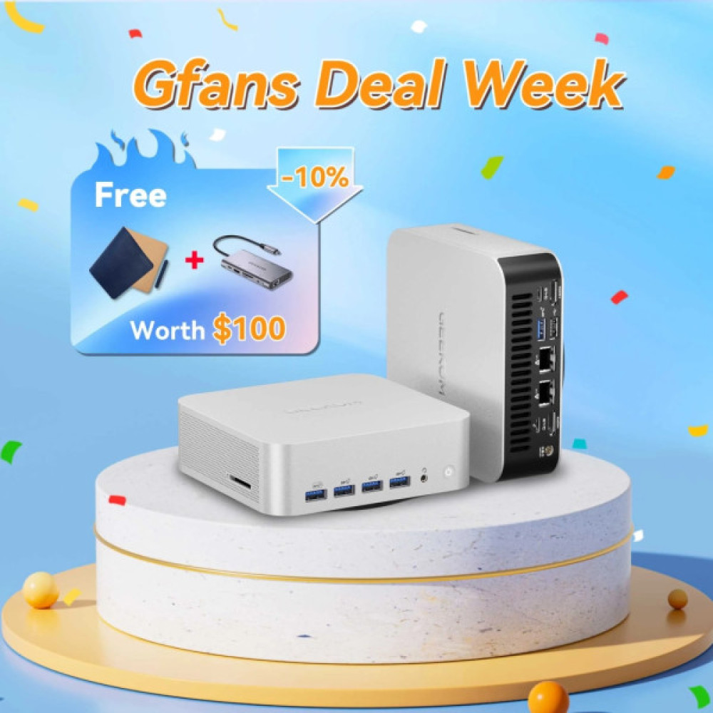 Комп'ютер GEEKOM Mini PC A8 / Ryzen7 8745HS, 32, 1TB, Radeon 780M, W11Pro (GMA8R78745HS-321T-EU)