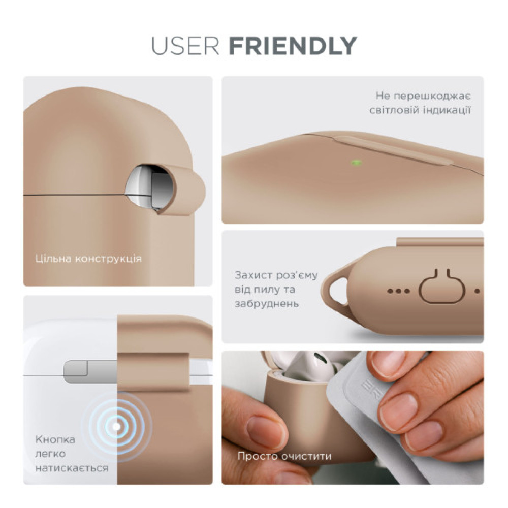 Чохол для навушників Armorstandart Hang Case For Apple AirPods Pro 3 Pink Sand (ARM88314)