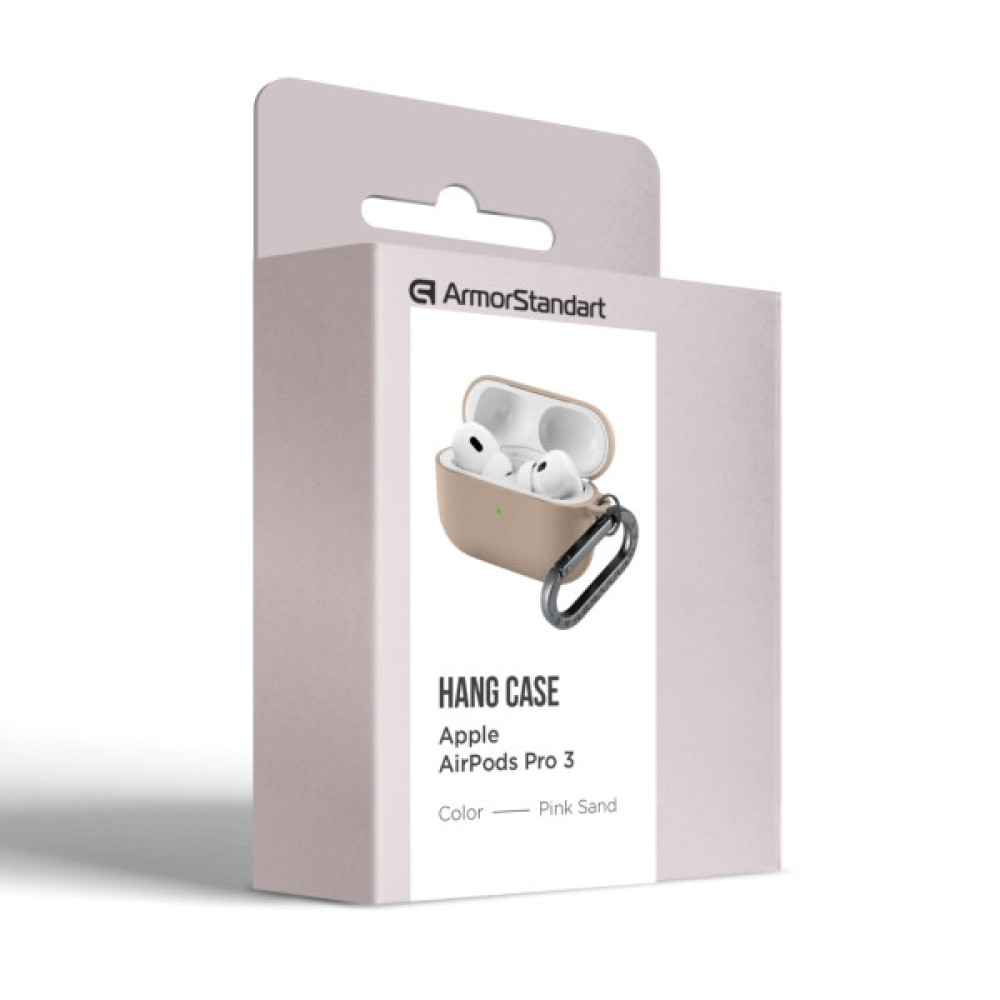 Чохол для навушників Armorstandart Hang Case For Apple AirPods Pro 3 Pink Sand (ARM88314)