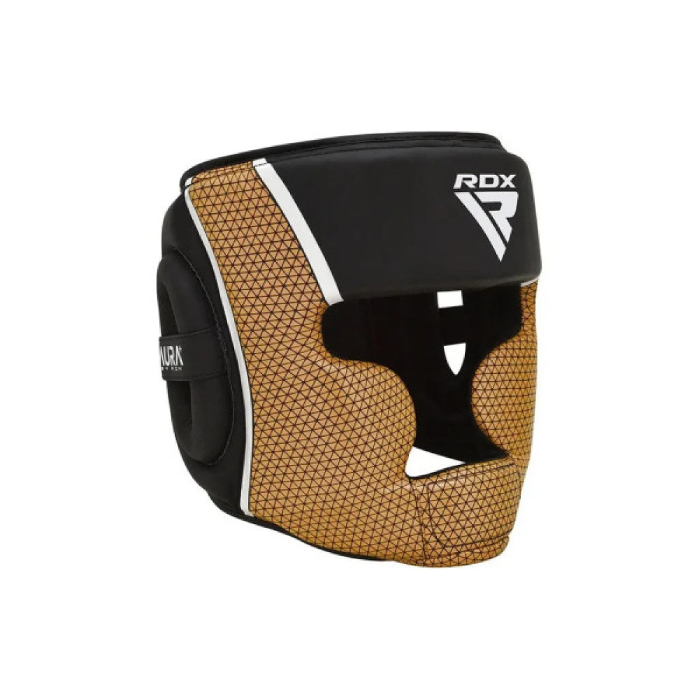 Боксерський шолом RDX Aura Plus T-17 Black Golden S (HGR-T17BGL-S+)