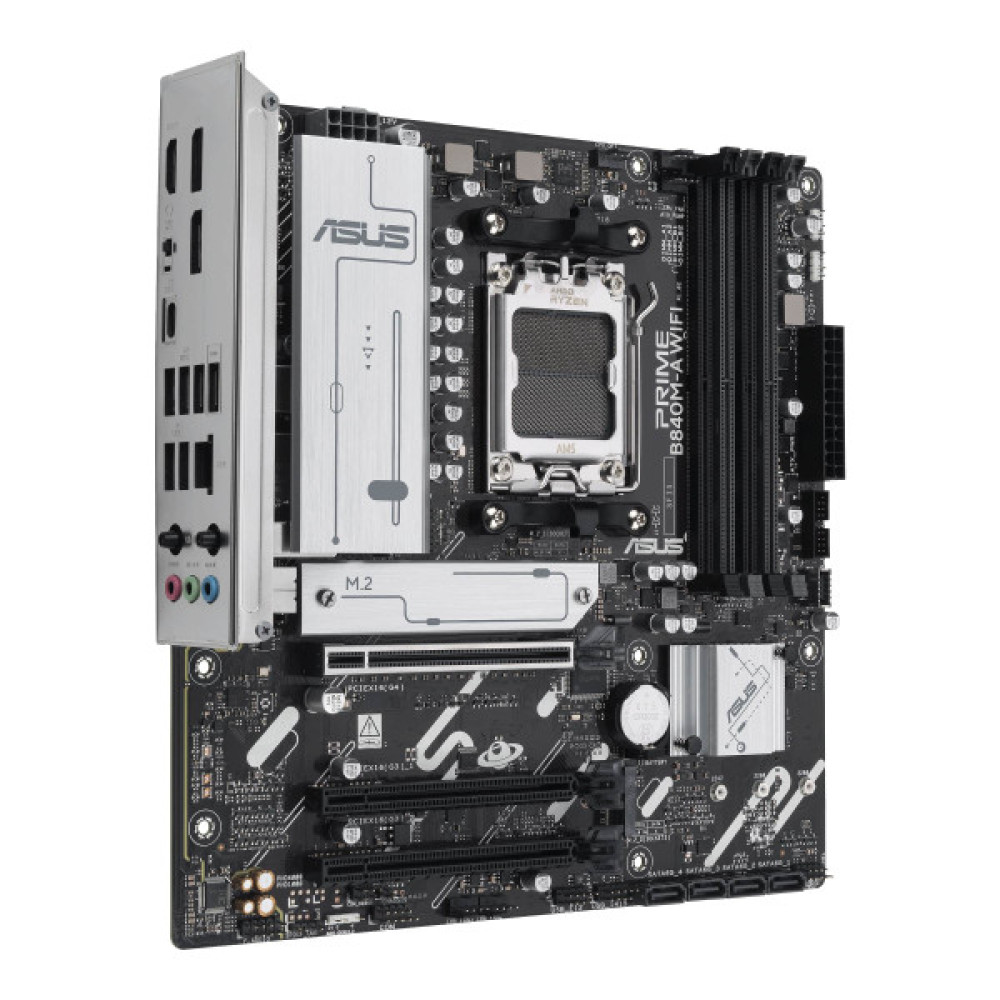 Материнcька плата ASUS PRIME B840M-A WIFI sAM5 B840 4xDDR5 M.2 HDMI DP WiFi BT mATX