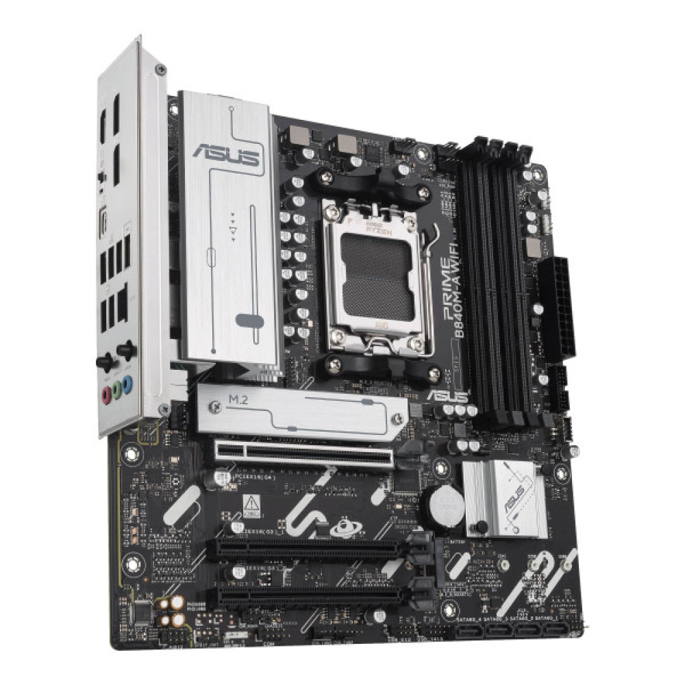 Материнcька плата ASUS PRIME B840M-A WIFI sAM5 B840 4xDDR5 M.2 HDMI DP WiFi BT mATX