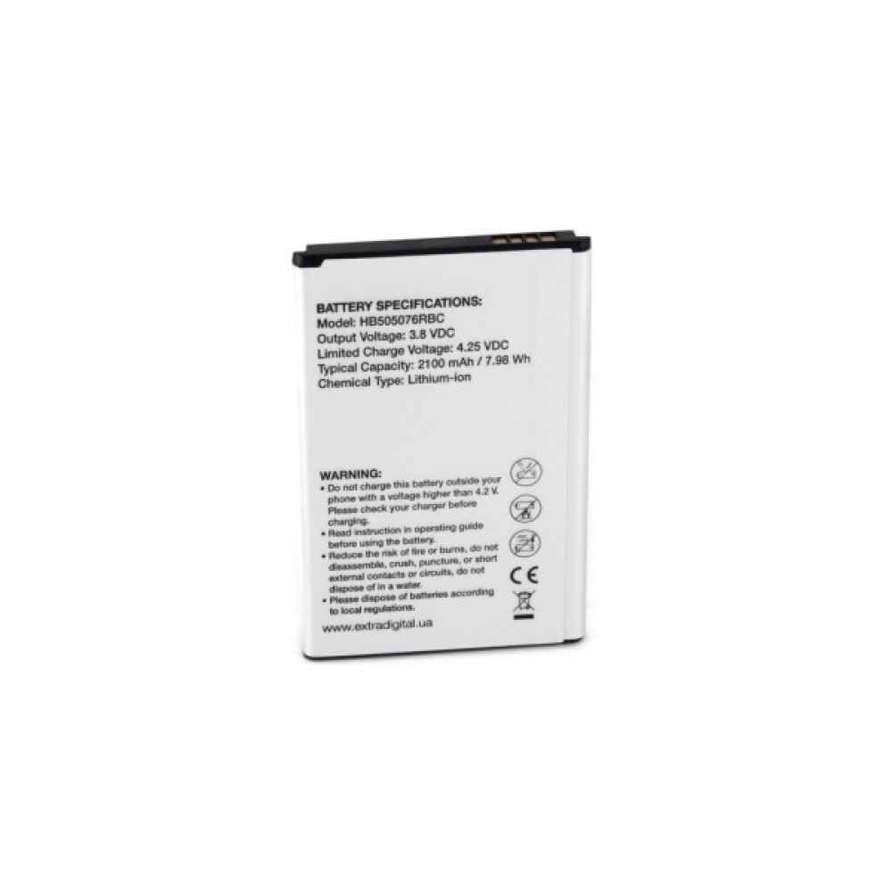 Акумуляторна батарея Extradigital Huawei HB505076RBC 2100 mAh (BMH6435)