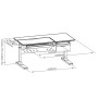 Парта FunDesk Flore Grey (190045) Парта FunDesk Flore Grey (190045)