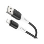 Дата кабель USB 2.0 AM to Lightning 1.0m 2.4A silicone X82 black HOCO (6931474768537)