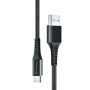 Дата кабель USB 2.0 AM to USB-C 1.2m Black Grand-X (FC-12B)