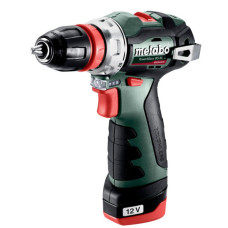 Шурупокрут-дриль акумуляторний Metabo PowerMaxx BS BL Q 12В 2х2.0А·год 20·38Нм кейс 0-400·0-1500об/хв 0.8кг
