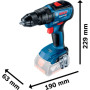 Шурупокрут-дриль ударний акумуляторний Bosch Professional GSB 18 V-50 18В 28·50Нм 0-460-1800об·хв 1.1кг без АКБ та ЗП Шурупокрут-дриль ударний акумуляторний Bosch Professional GSB 18 V-50 18В 28·50Нм 0-460-1800об·хв 1.1кг без АКБ та ЗП