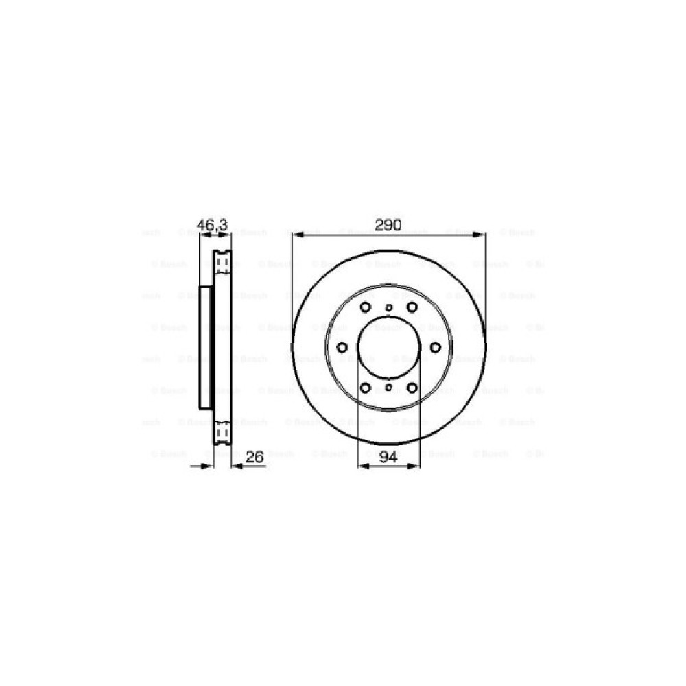 Гальмівний диск Bosch 0 986 478 990