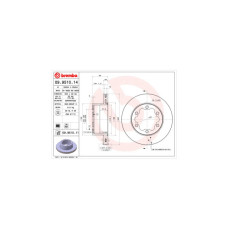 Гальмівний диск Brembo 09.9510.14
