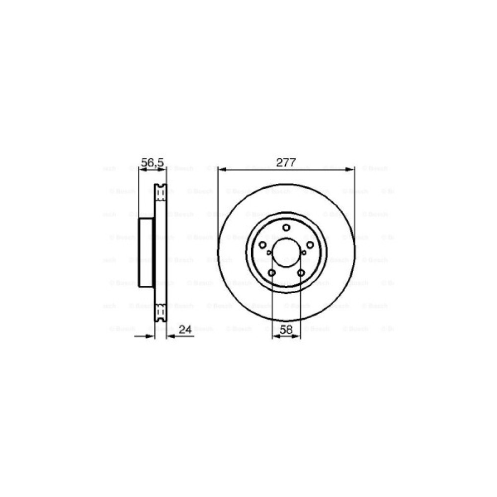 Гальмівний диск Bosch 0 986 479 147