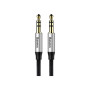 Кабель мультимедійний Jack 3.5mm Yiven M30 M/M 1.5m silver-black Baseus (CAM30-CS1) Кабель мультимедійний Jack 3.5mm Yiven M30 M/M 1.5m silver-black Baseus (CAM30-CS1)