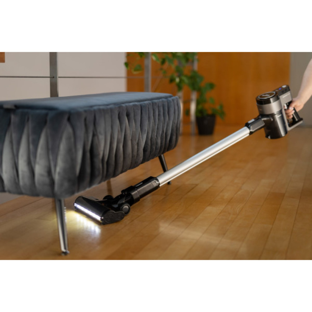 Пилосос Gorenje безпровідний, 132Вт, конт пил -0,5л, автон. робота до 25хв, вага-2,6кг, 2насадки, чорний