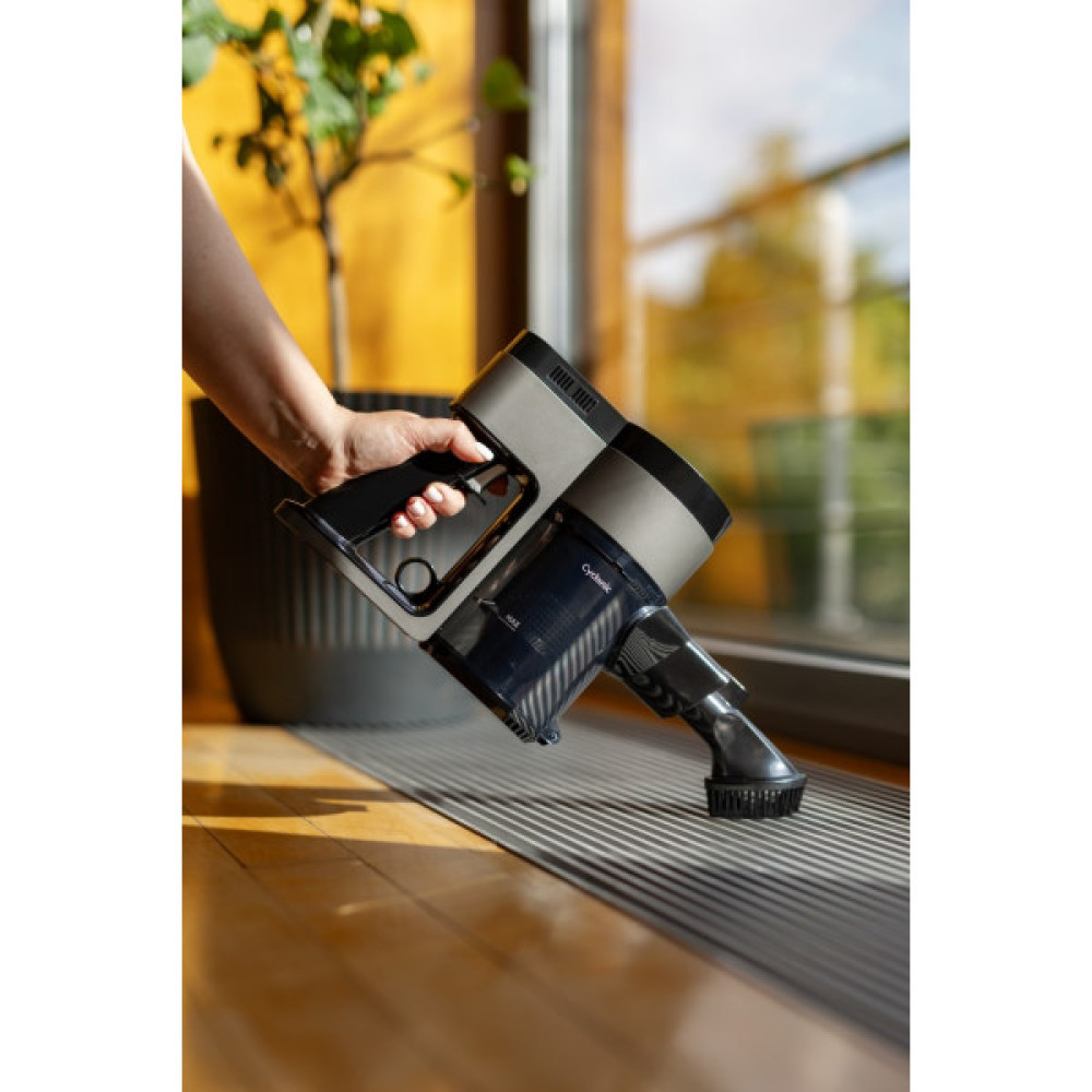 Пилосос Gorenje безпровідний, 132Вт, конт пил -0,5л, автон. робота до 25хв, вага-2,6кг, 2насадки, чорний