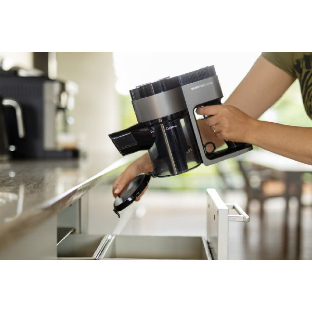 Пилосос Gorenje безпровідний, 132Вт, конт пил -0,5л, автон. робота до 25хв, вага-2,6кг, 2насадки, чорний