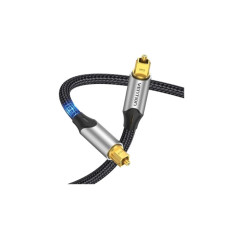 Кабель мультимедійний Optical Toslink 1.5m 5.1ch gray Vention (BAVHG)