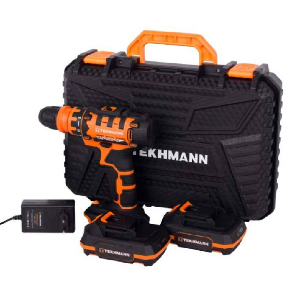 Шурупокрут-дриль акумуляторний Tekhmann TCD-21/2 DFR 21В 2х2А·год 28Нм 350·1500об·хв 1.4кг
