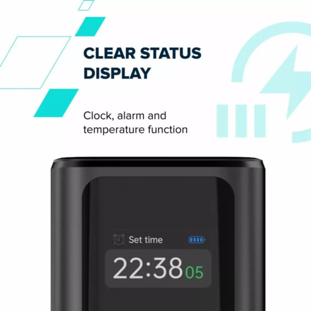 Батарея універсальна Canyon 10000mAh OnPower 130 TFT PD/30W Dark Grey (CNS-CPB130DG)