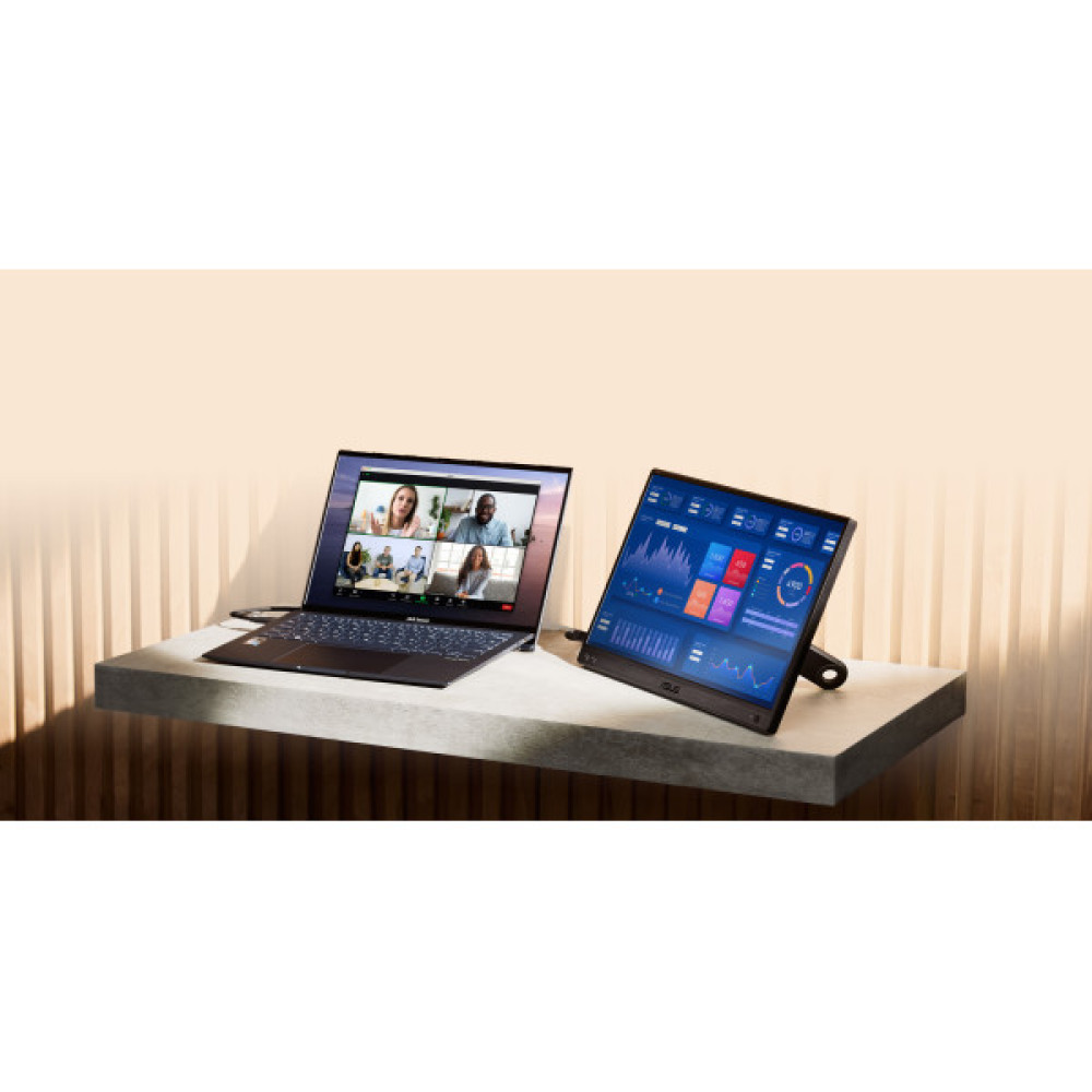Монітор портативний Asus 15.6" ZenScreen MB166CR USB-C, IPS, Case