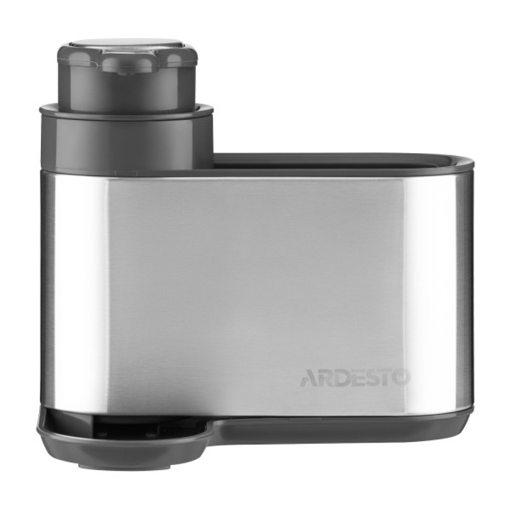 Органайзер для миючих засобів Ardesto Minimalism, 8х12.7х16см, пластик, нержавіюча сталь, сірий
