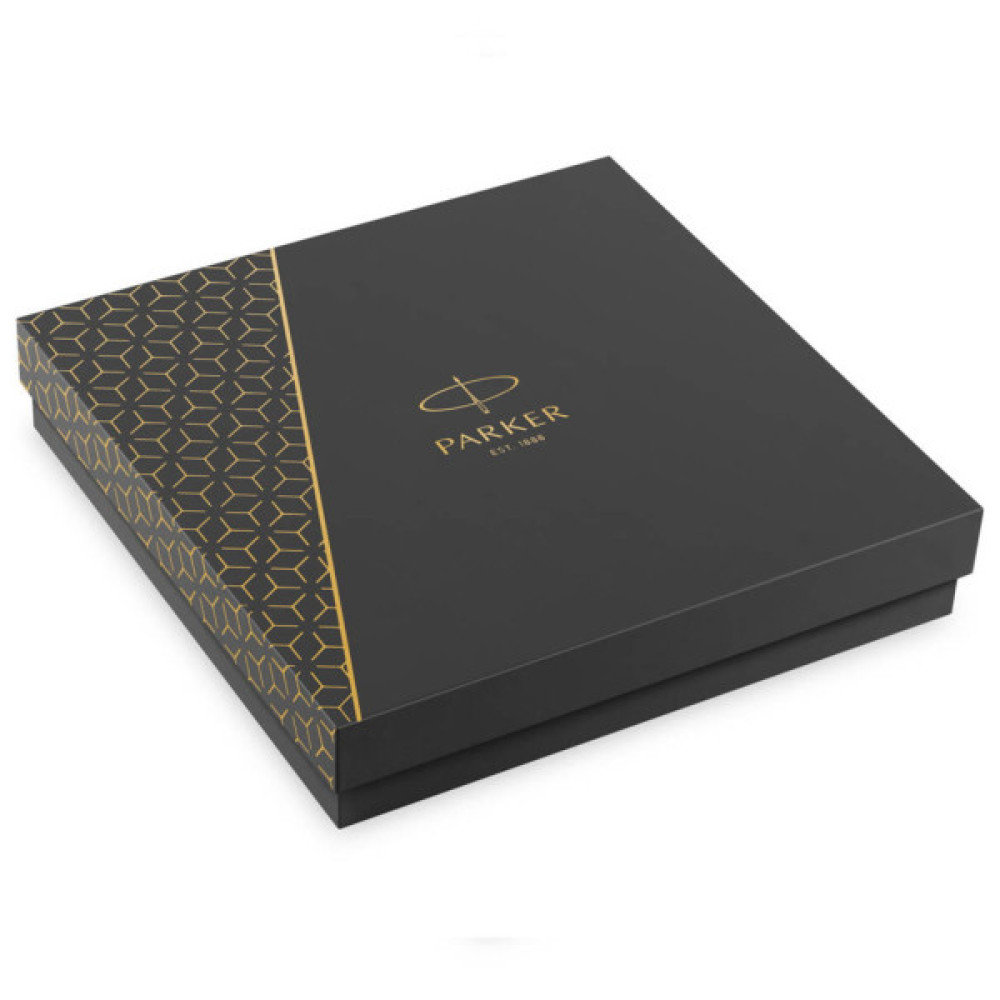 Ручка кулькова Parker SONNET 17 Matte Black Lacquer GT BP + блокнот Parker + подар.упак. GIFT24 (84 832b24)