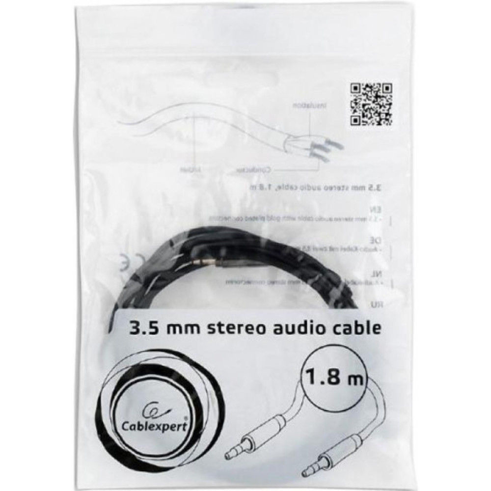 Кабель мультимедійний 3.5mm M to 3.5mm M 1.8m Cablexpert (CCAP-444-6)