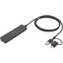Концентратор Digitus USB-A and USB-C to 4xUSB 1x USB-C 1.2m Black (DA-70236) Концентратор Digitus USB-A and USB-C to 4xUSB 1x USB-C 1.2m Black (DA-70236)
