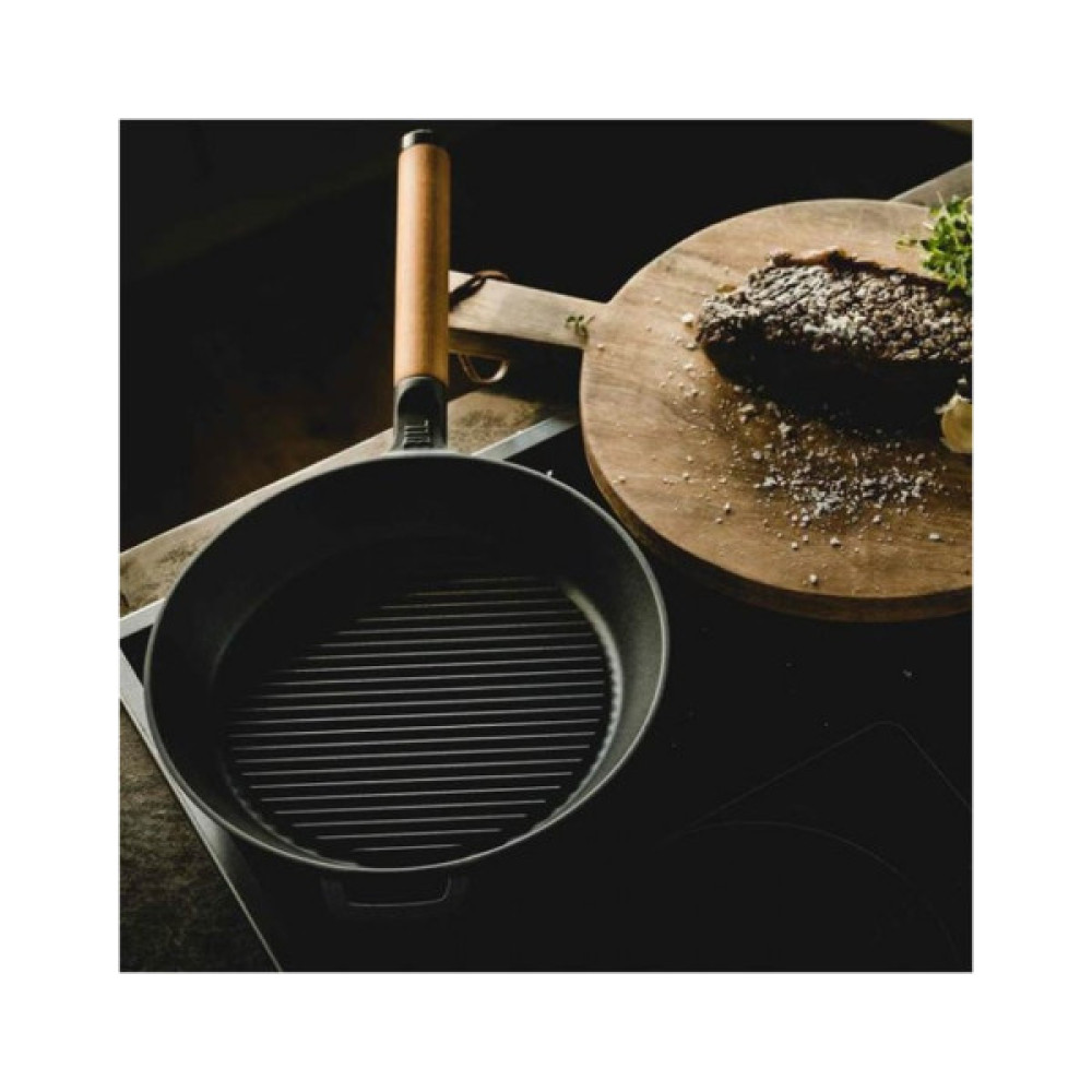 Сковорода Fiskars Norden гриль чавунна 26 см (1026570)
