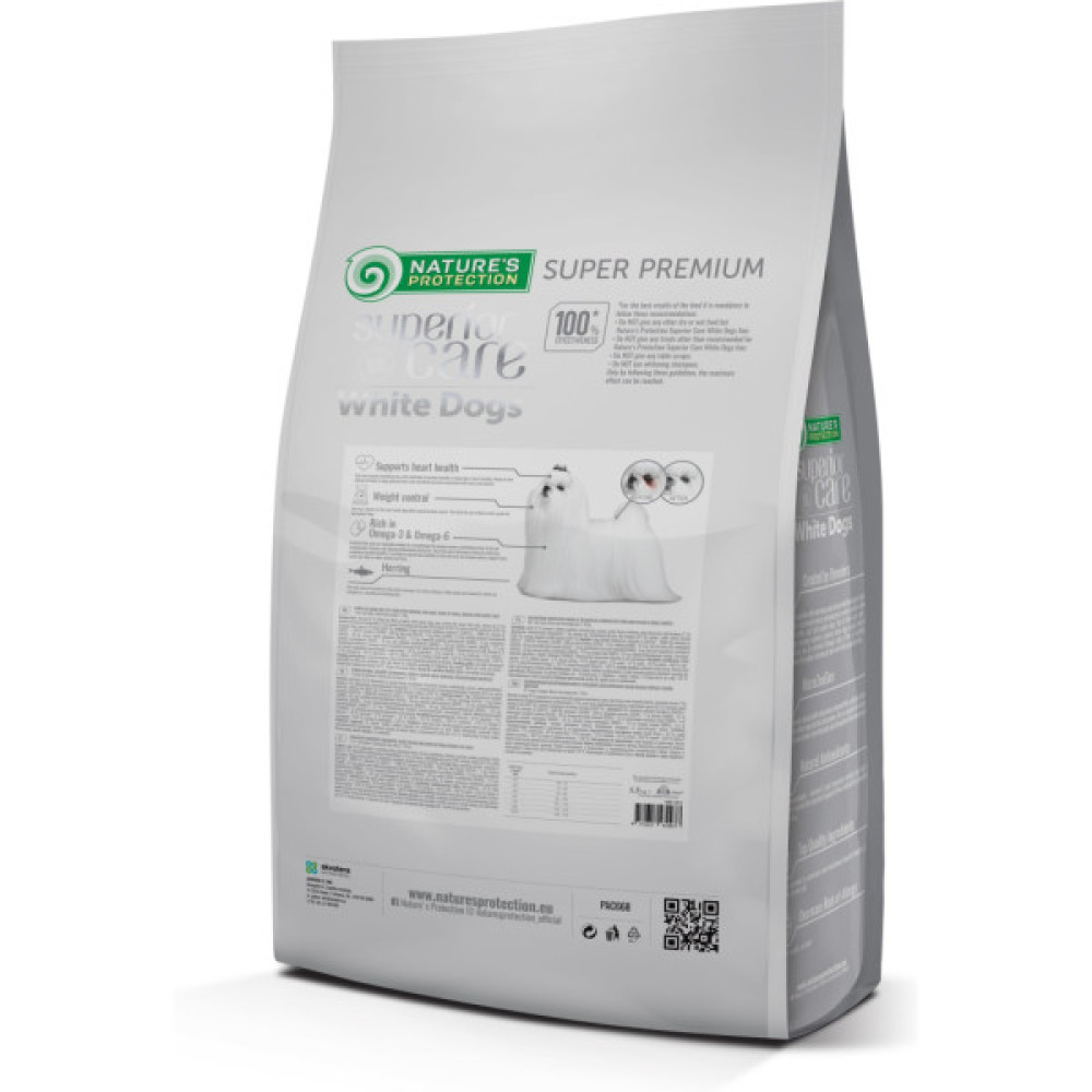Сухий корм для собак Nature's Protection Superior Care White Dogs Grain Free Herring Adult 1.5 кг (NPSC47439)