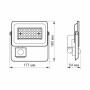 Прожектор Videx LED 30W 5000K з датчиком руху (VL-F2e305W-S) Прожектор Videx LED 30W 5000K з датчиком руху (VL-F2e305W-S)