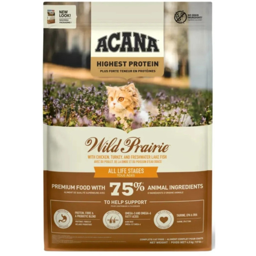 Сухий корм для кішок ACANA Wild Prairie Cat 4.5 кг (0064992714581)
